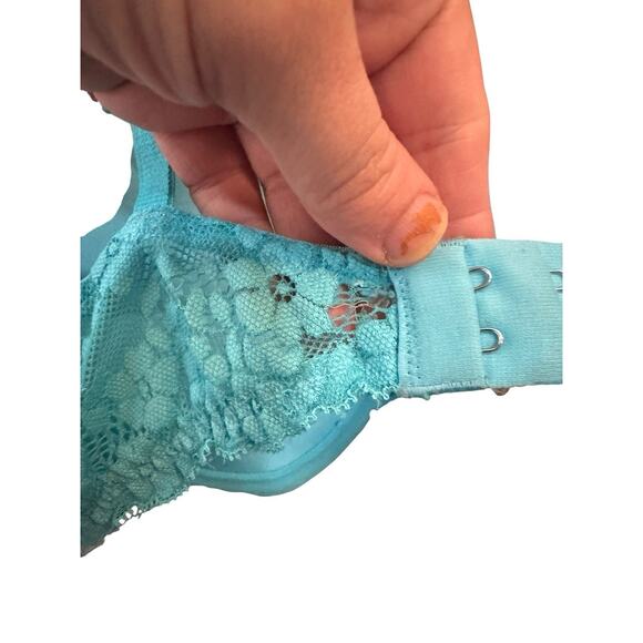 Aerie American Eagle Maddie Blue Two Toned Push Up Underwire Bra 34C - Picture 4 of 8